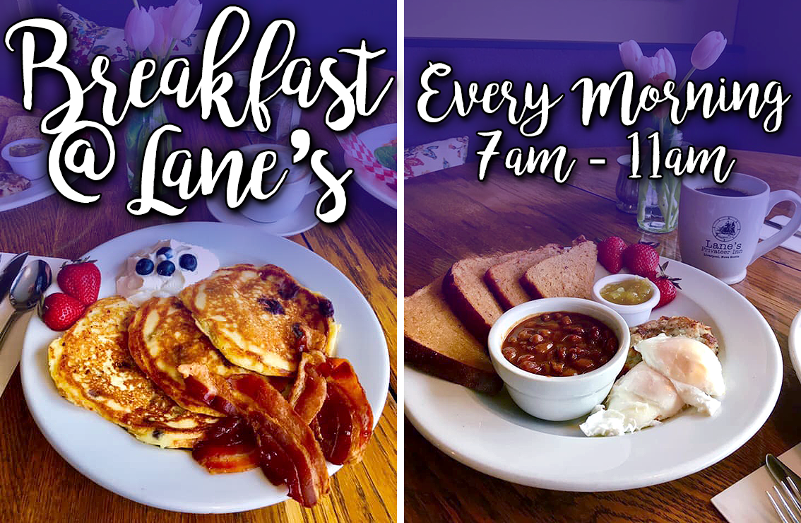 Lane's Privateer Inn ~ Breakfast Every Day